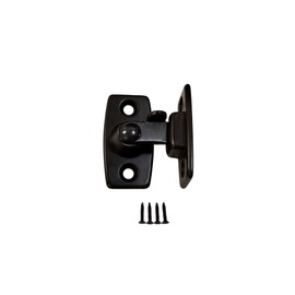 QCAA Heavy Forged Solid Brass Door Latch, 90 Degree Right Angle Door Latch Buckle for Doors & Windows, Small, 1.75", Oil Rubbed Bronze, 1 Pack, Made in Taiwan