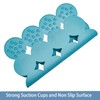 Webos Anti Slip Shower Mat: Natrul Rubber Non Slip Bath