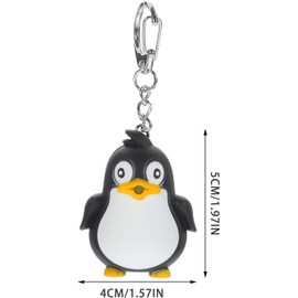 Penguin Keychain Key Ring, Luminous Tone Key Ring Animal Glow Key chain Pendant Decorative Key Holder Key Ring Accessories