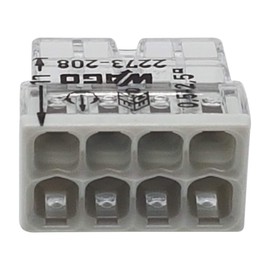 10 x Wago Connector 8 Head 0, 5–2,5 MM2 Grey