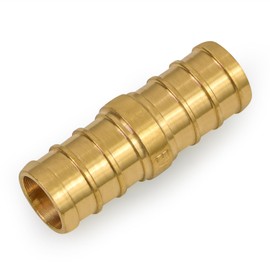 Supply Giant FQDQ0058-OM x PEX Straight Coupling Barb Pipe Fitting, 5/8'', Brass, 38