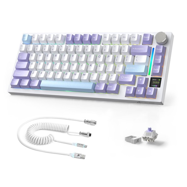 Attack Shark ajazz X820Ultra Wireless Mechanical Gaming Keyboard and Coiled