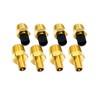 8Pcs 1/4" NPT Schrader Valve,Brass 1/4"NPT Male Thread Tank Valve