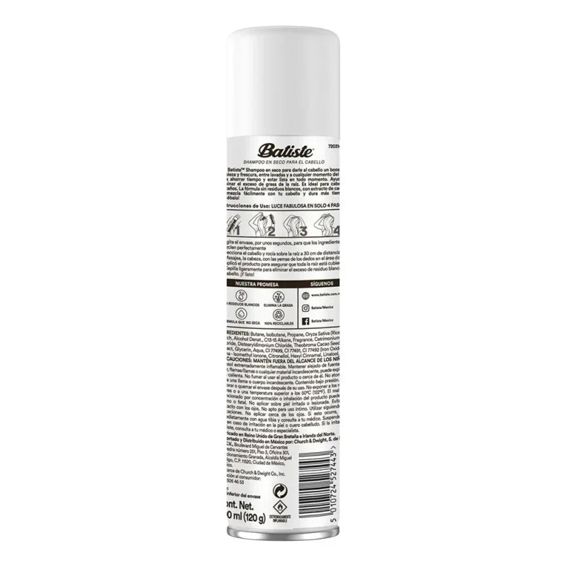 Shampoo En Seco Dark Hair 200 Ml Batiste