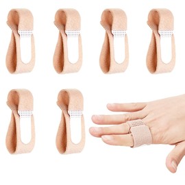 Fingerschienen, Finger-Buddy Wraps, Fingerbandage, für Mallet-Finger, gekräuselte Finger, gebrochene Finger, Arthrose, geschwollene, verrenkte Fingergelenke, 6 Stück