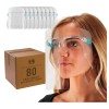 Protective Reusable Glasses Frame Face Visor. 80 Pack Protective Reusable