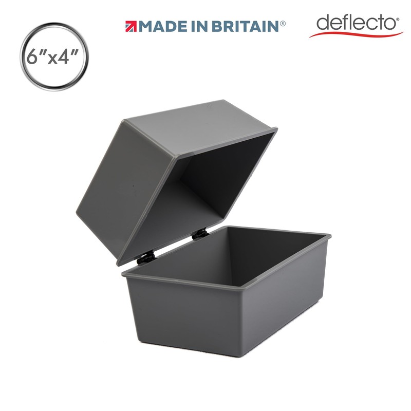 Deflecto Value Size 6 x 4 Index Card Box -