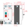 Heschen DC Molded Case Circuit Breaker MCCB, HSM1PV-250, 2 Poles,