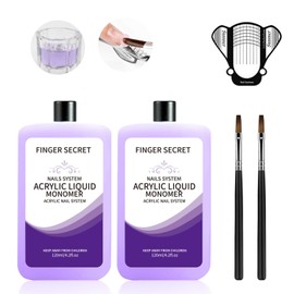 Acrylic Liquid Monomer 240ml/8fl.oz,Nail Liquid Monomer for Acrylic Nails Acrylic Powder Nails Extension Acrylic Nail Kit