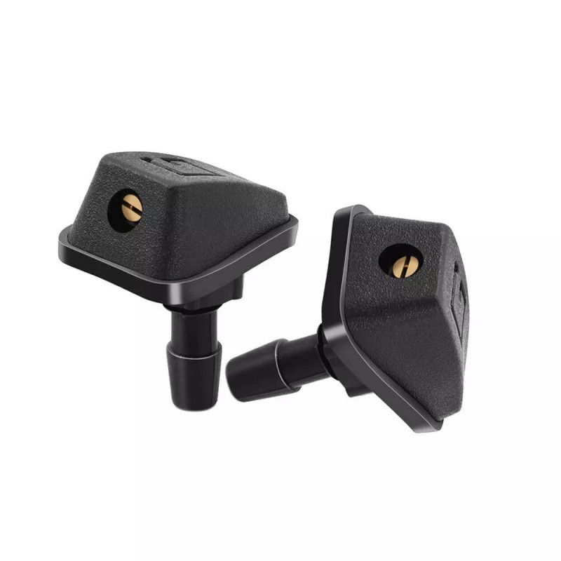 My-carlight 2Pcs Car Windscreen Water Spray Jets Washer Nozzles Adjustable