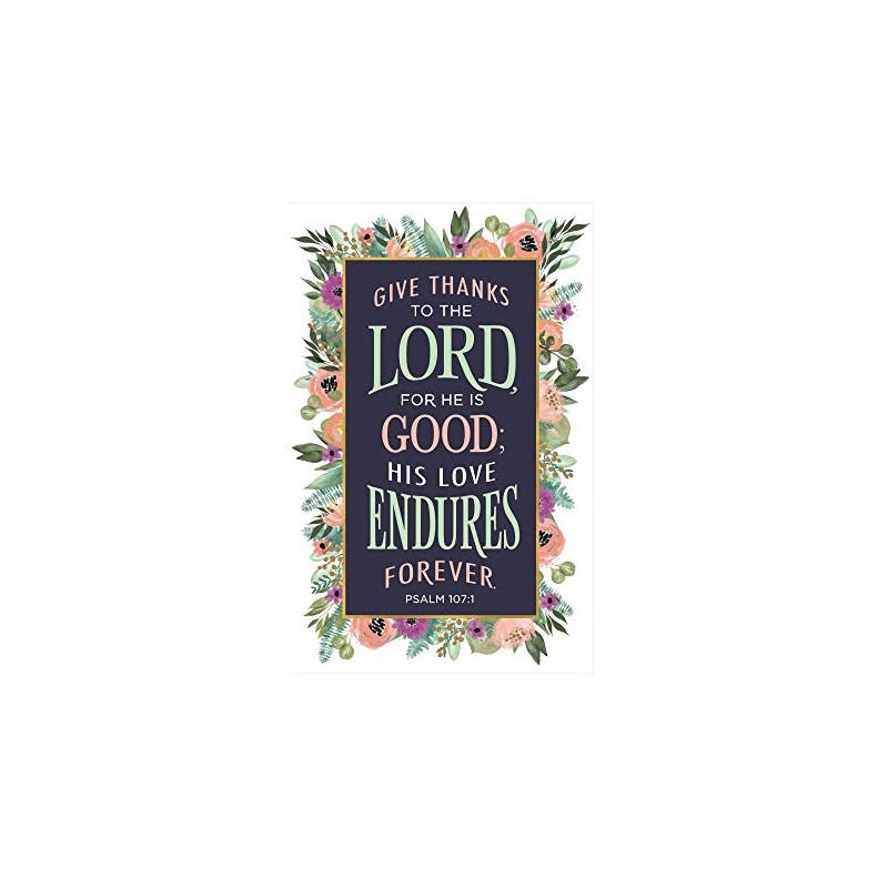 Psalm 107:1 Give Thanks Church Bulletins Church Bulletin Package Of