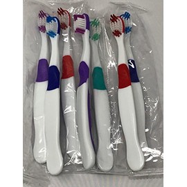 Youth Soft Toothbrushes, Assorted Colors, Individually Wrapped, 12/Pack