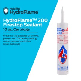 HoldRite HydroFlame 200 Firestop Sealant, 10.3 Ounces, Elastomeric Water Based, HF200-10C
