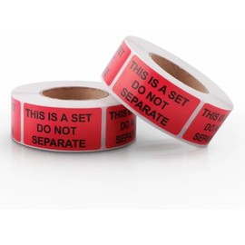 2 Rolls/1000 Labels,Sold As Set Stickers -Do Not Separate Labels - 500 Labels per Roll