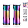 Rainbow Salt And Pepper Shakers, Kyraton Titanium Plating Stainless Steel