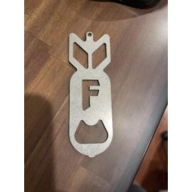 Made in America F Bomb bottle opener Great Gift for Man Cave Bar Collector Hmmwv Jeep coca cola - Saxon Viking F lettering