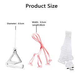 10 Pairs Clear Bra Straps, Invisible Superfine Bra Strap Holder, Adjustable Bra Shoulder Strap, Non-Slip Bra Strap for Women Girls