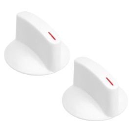 Create idea Pack of 2 Washing Machine Selector Buttons with Clip Dryer Button Replacement WH1X2721 AP2044893 Compatible with Haier Compatible with Whirlpool White