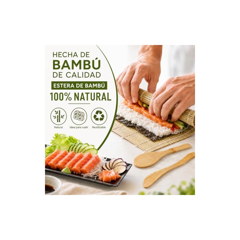 Kit para Hacer Sushi 18 en 1, Ideal para Principiantes