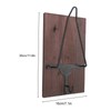 Motorcycle Helmet Rack with Jacket Hook Wood and Iron Wall