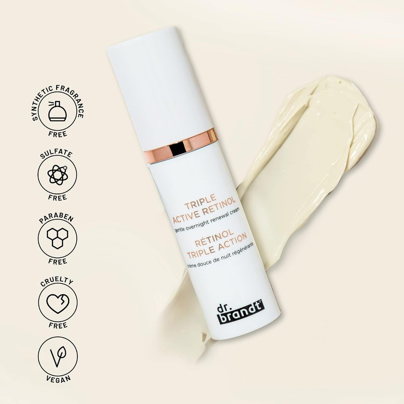 Dr.Brandt BTW Triple Active Retinol Gentle Overnight Renewal Cream for