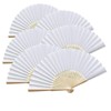 Woohome Pack of 12 Hand Fans, Foldable Paper Fans, Wedding