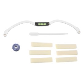 Horizontal Bead Mapping Ruler Professional Eyebrow Measure Ruler with String for Microblading Silver
