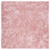 SAFAVIEH Vegas Shag Collection Area Rug - 5' Square, Pink,