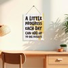 Positive Affirmations Sign - A Little Progress Each Day Can