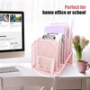 SUMMORO Inclined File Organizer for Desk, 7-Tier Vertical File Folder