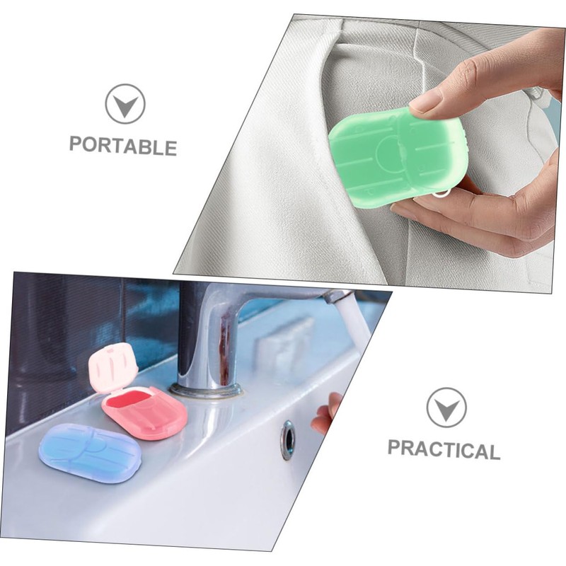 TOVINANNA Travel Wash Male Reusable Portable Camping Soap Sheets Outdoor