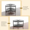 HUIJIN 2 Tier 90°Corner Shelf for Kitchen - Space-Saving Spice