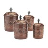 4 Piece Versailles Canister Set with Fresh Seal® Covers