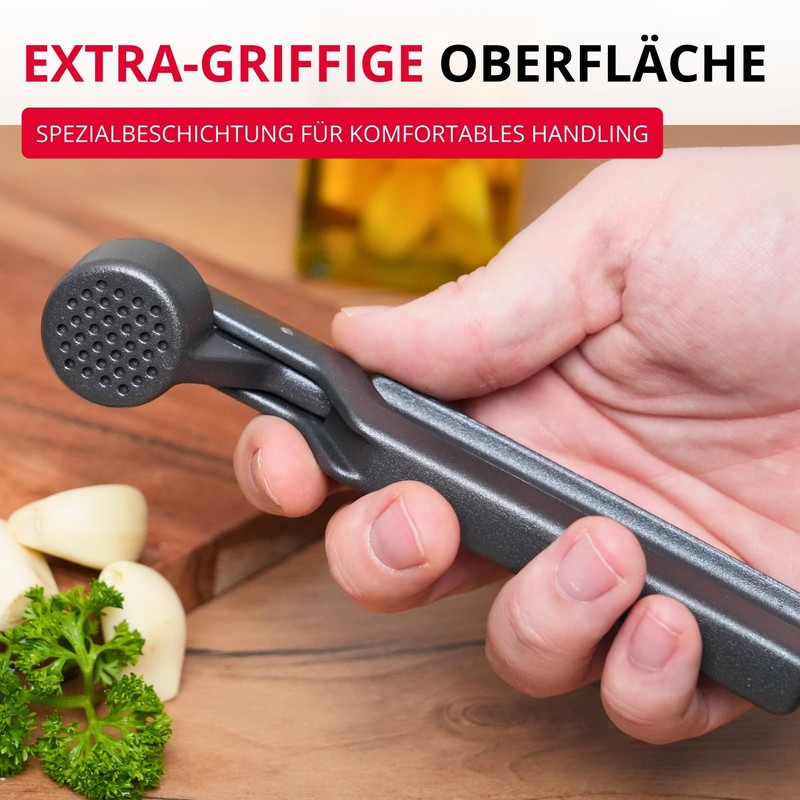 Westmark Novapress Black Edition Garlic Press - Ergonomic Premium Garlic
