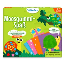 Skillmatics Art Activity - Fun with Foam Animals, Dirt-Free Sticker Art for Children, Craft Kits, Creative DIY Activities, Gifts for Boys and Girls Aged 3, 4, 5, 6, 7