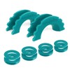 AUTMATCH D Ring Shackle Isolators Washers Kit - 2 Rubber