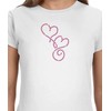 Rhinestone Genie Two Hearts - Plantilla magnética de diamantes de