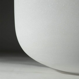 TAIFENG B Note Crown Chakra Quartz Frosted Crystal Singing Bowl 8 inch