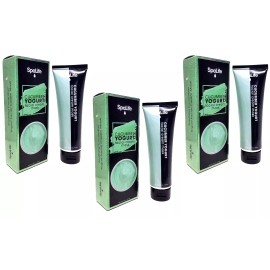 SpaLife LOT 3 x Cucumber Yogurt Facial Cream Mask Soothing & Softening 4.05 oz Ea SEALED