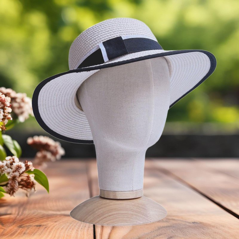 Milageto Manikin Head Model, Hat Display Stand, with Base, Multipurpose