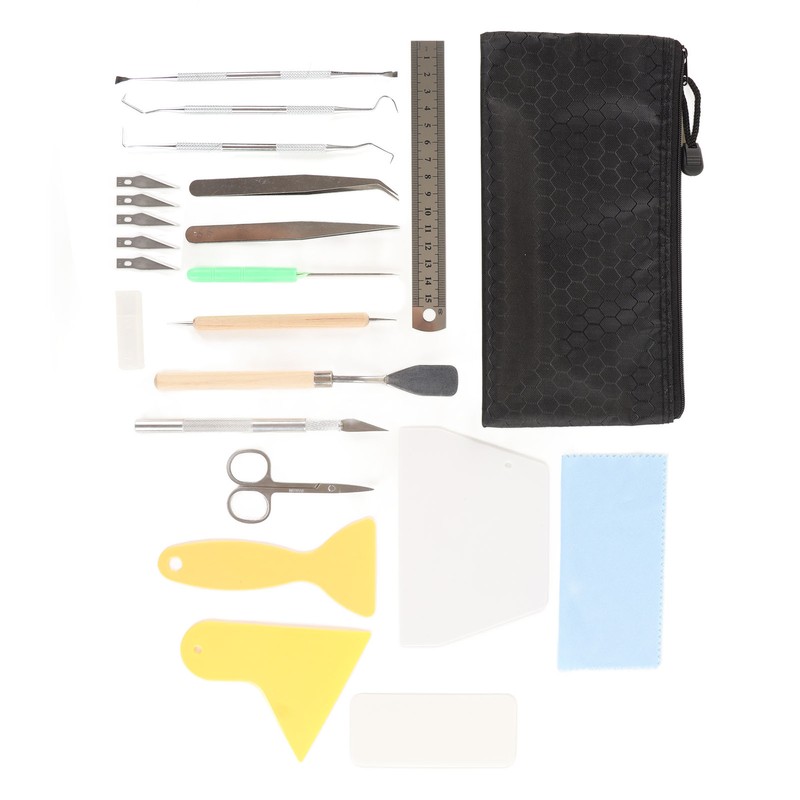 Craft Vinyl Weeding Set 22 Pcs Practical Ruler Carving Pen