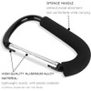 BeiLan BeiLan 3pcs D Shape Large Buggy Carabiner Hook,Pram Pushchair