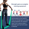 A AZURELIFE Resistance Bands,Professional Long Non-Latex Elastic Stretch Bands,Exercise Bands