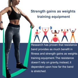 A AZURELIFE Resistance Bands,Professional Long Non-Latex Elastic Stretch Bands,Exercise Bands for Physical Therapy, Yoga, Pilates, Rehab, at-Home or The Gym Workouts, Strength Training