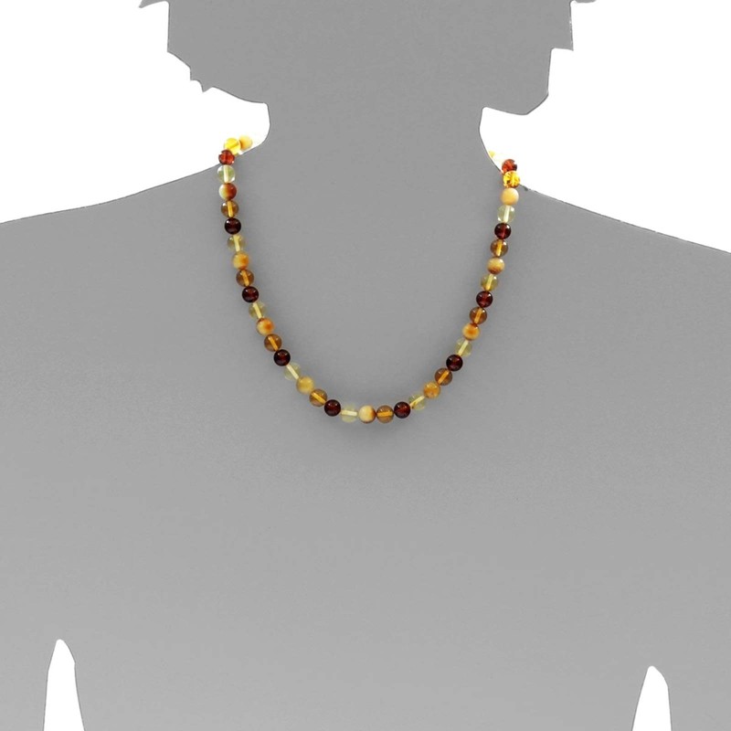 Chain Ball 8 mm Amber, amber, Amber