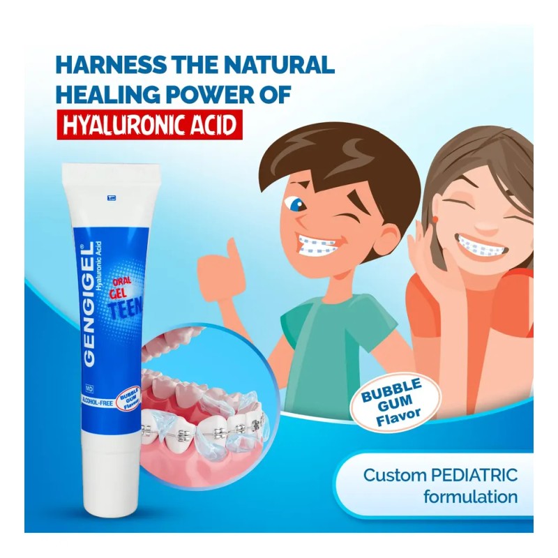 *gel Oral Gingigel Teen, 10 Unidades, Ácido Hialurónico, 15