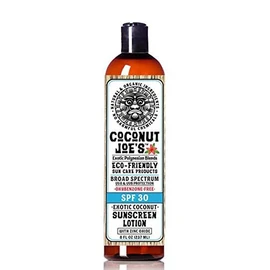 Coconut Joe's Zinc Oxide Sunscreen Lotion, SPF 30, Natural & Organic, Mineral Sunscreen, 8 oz