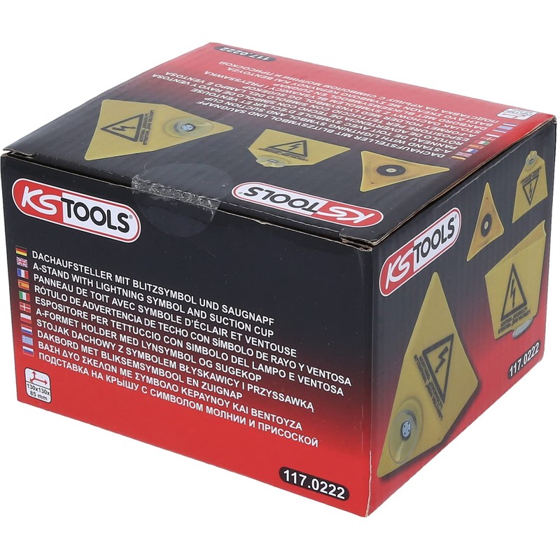 KS Tools 117.0222 Roof Stand with Flash Symbol and Suction