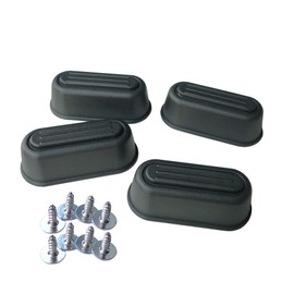 ZAYOIZY 2 Pair Luggage Side Feet Suitcase Bracket Foot Replacements Luggage Legs with Screws, Anti-Slip Foot Nails, Travel Case Foot Studs, Stand Legs, DIY Project