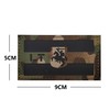 ODSP Lithuania Flag Reflective Laser Cut Hook Loop Tactical Patch